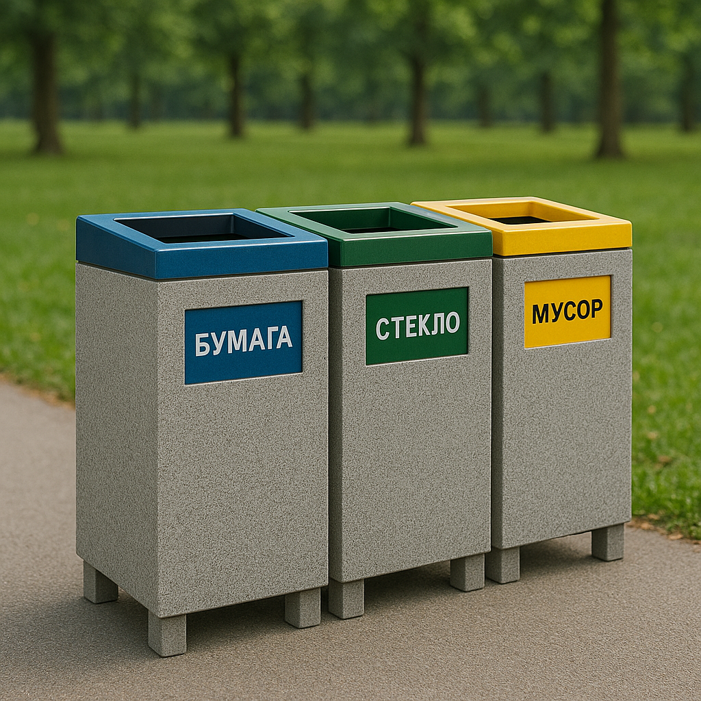 Урны для раздельного сбора мусора